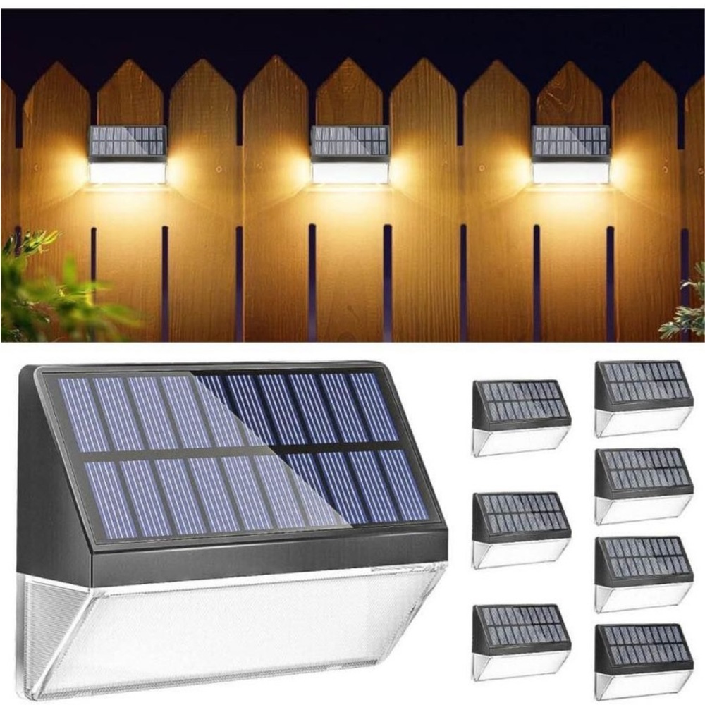 8pcs Outdoor Solar Lights